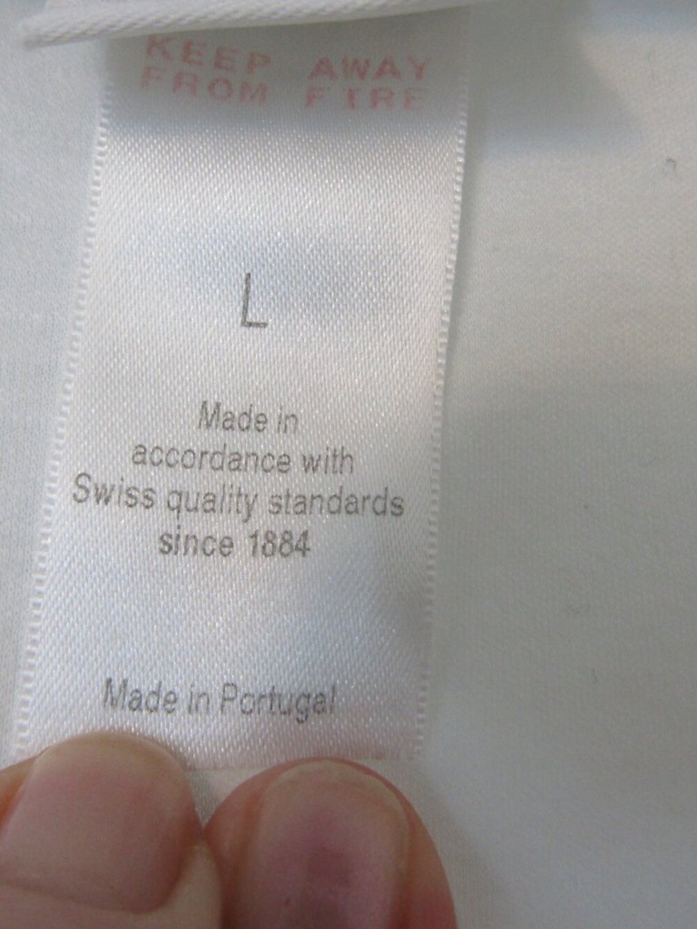 HANRO of Switzerland White 100% Cotton Nightgown with Lace--Size L - Picture 5 of 5